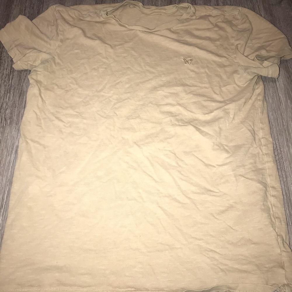 America eagle light brown tee shirt